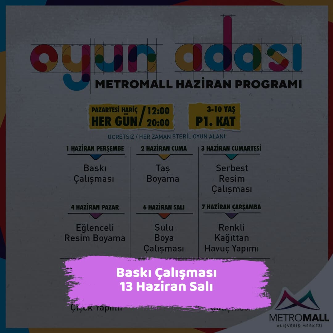 metromall avm 13 haziran Baski Calismasi