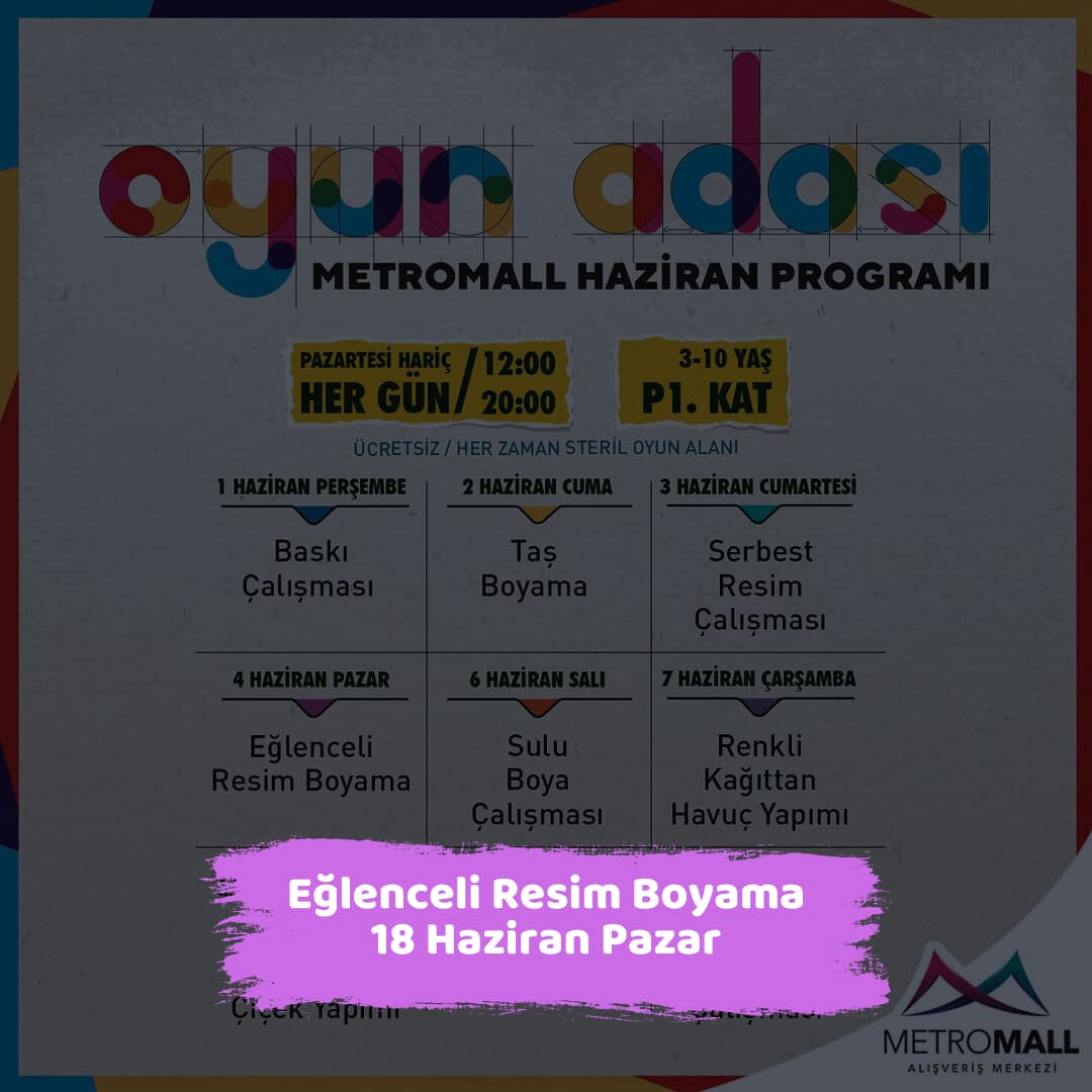metromall avm 18 haziran Eglenceli Resim Boyama