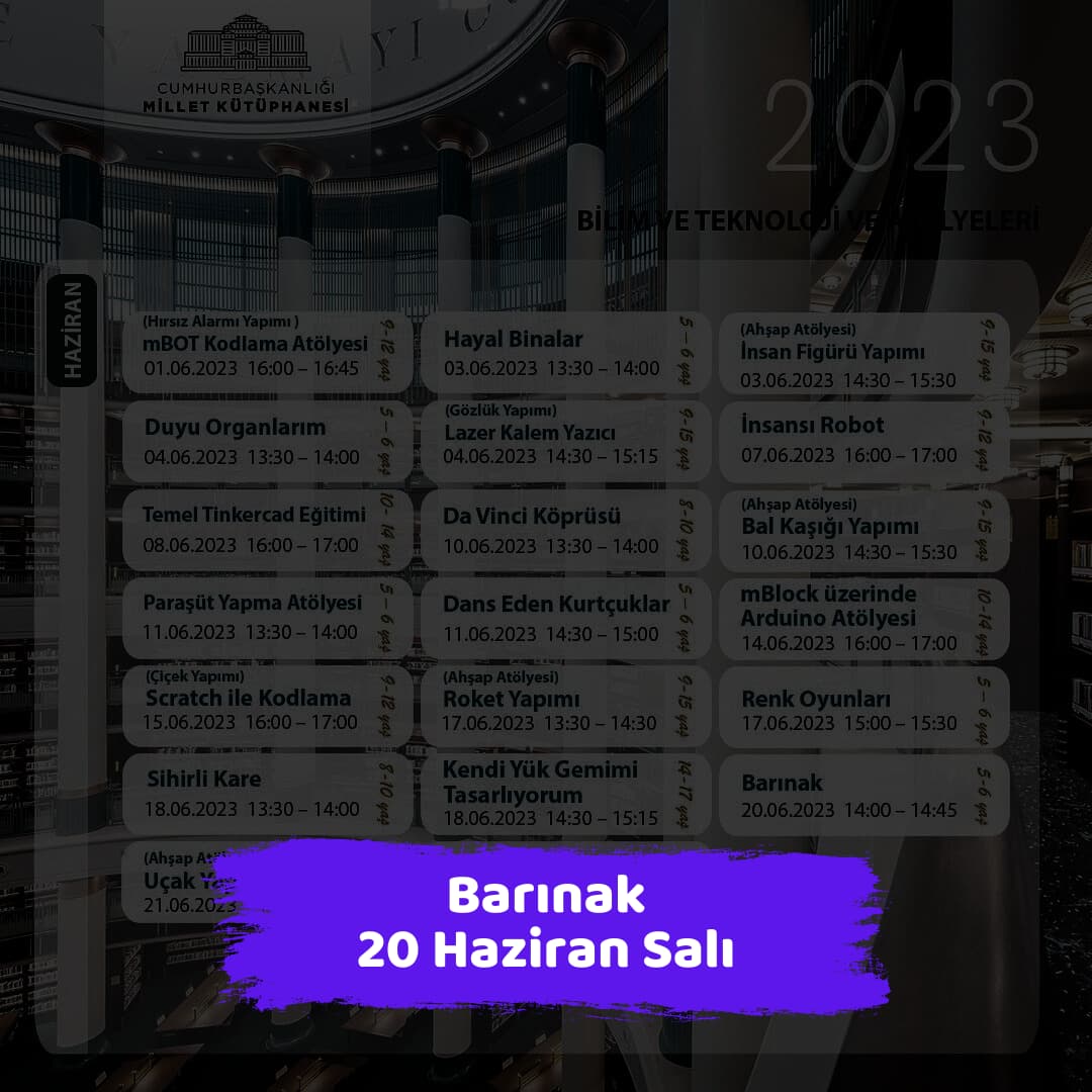 millet kutuphanesi 20 haziran Barinak