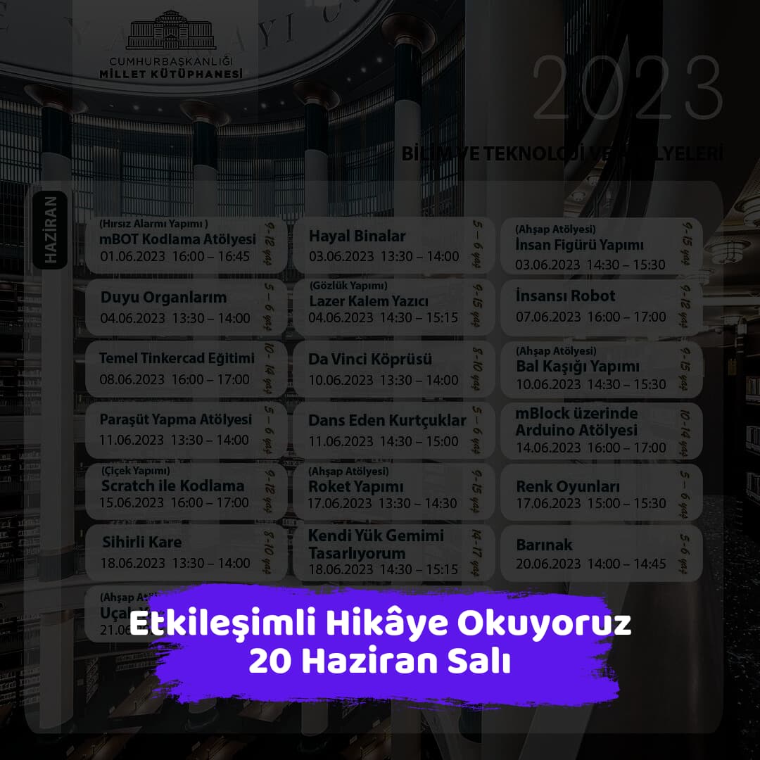 millet kutuphanesi 20 haziran Etkilesimli Hikaye Okuyoruz