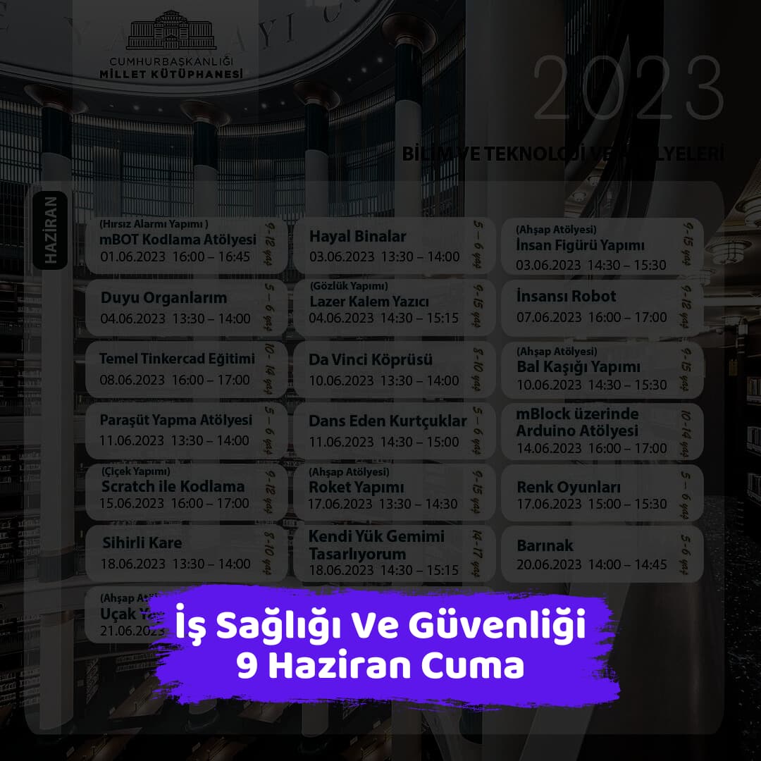 millet kutuphanesi 9 haziran Is Sagligi Ve Guvenligi
