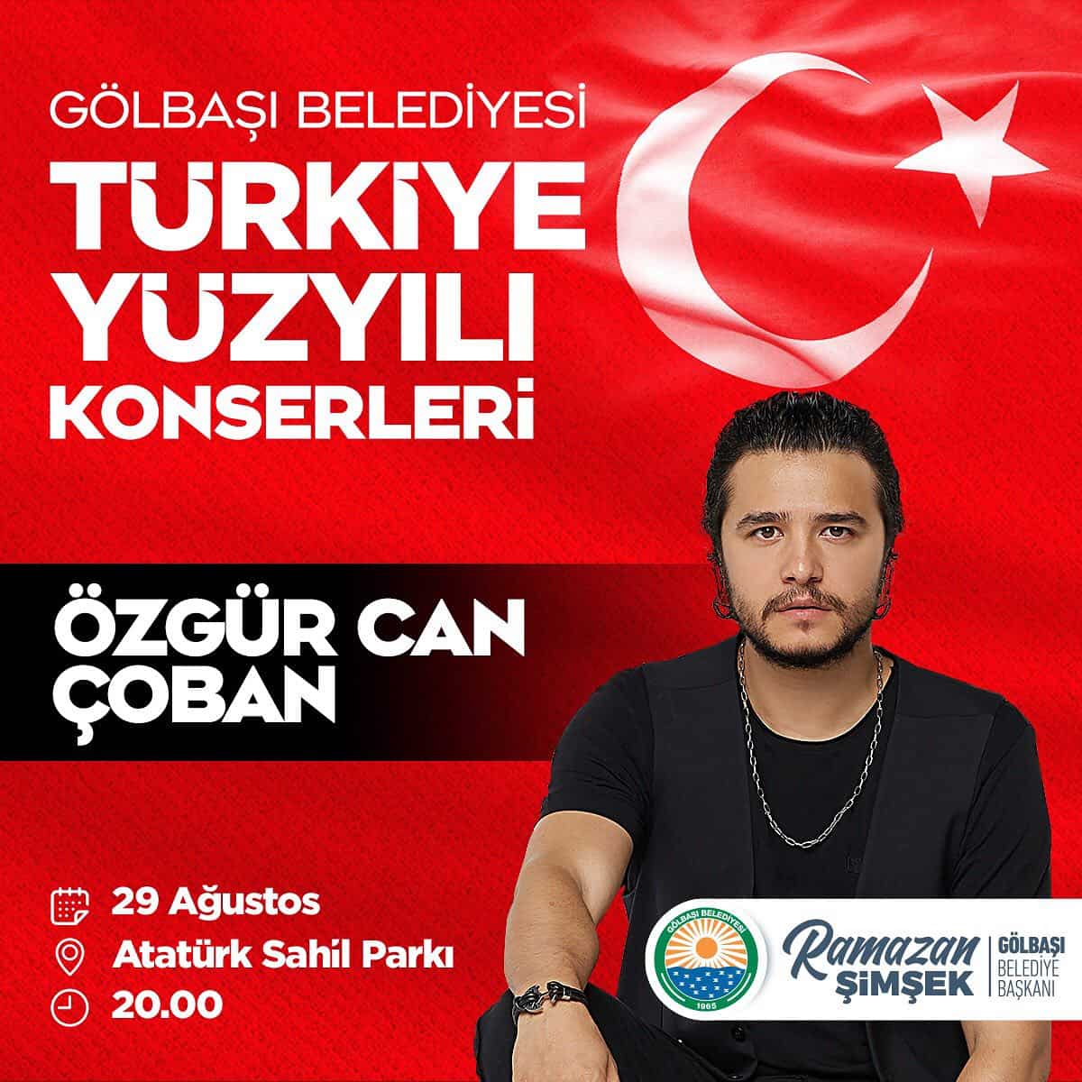ozgur can coban konseri ucretsiz konser 29 agustos golbasi
