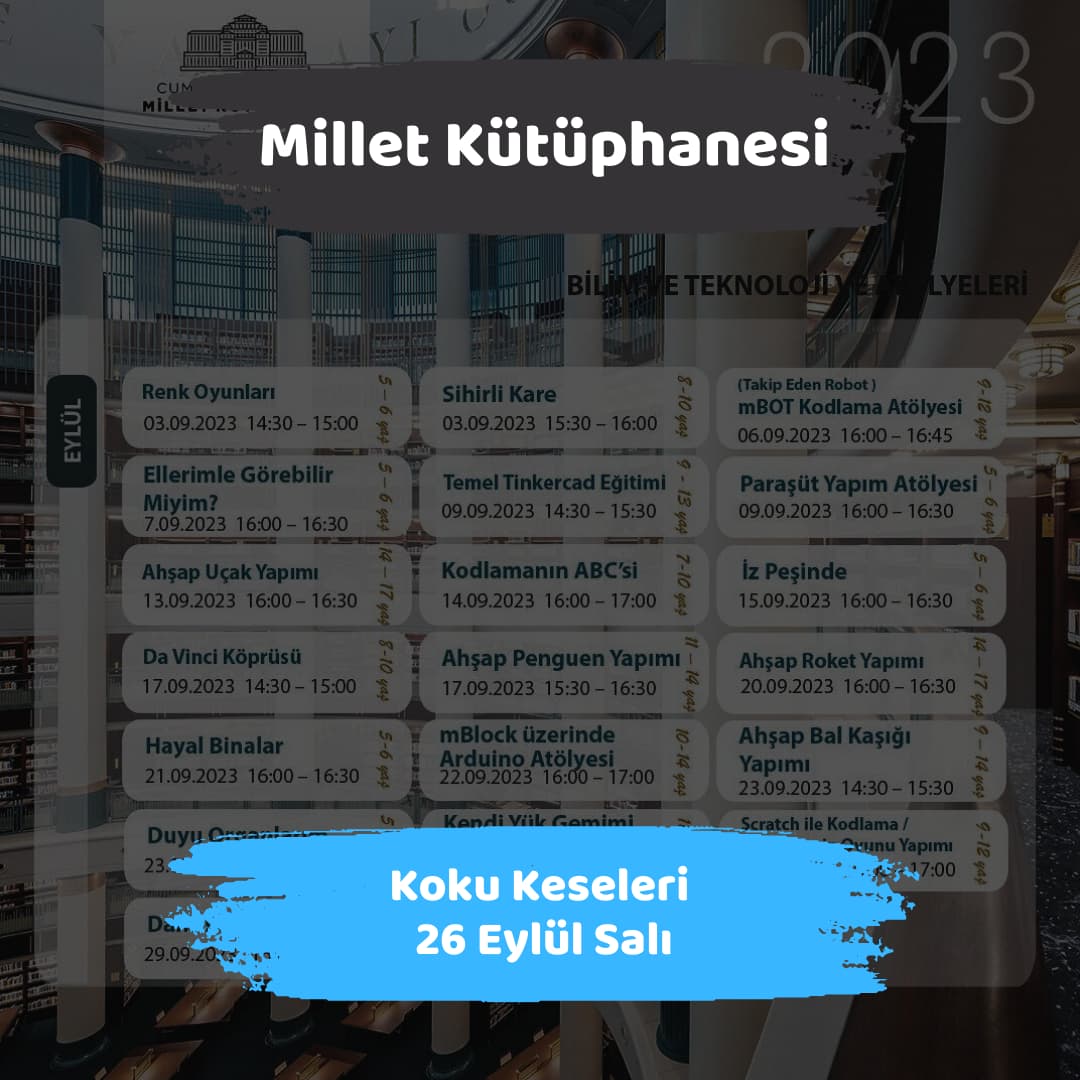 millet kutuphanesi 26 eylul Koku Keseleri