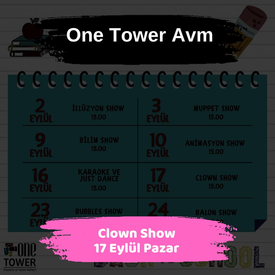 one tower avm 17 eylul Clown Show