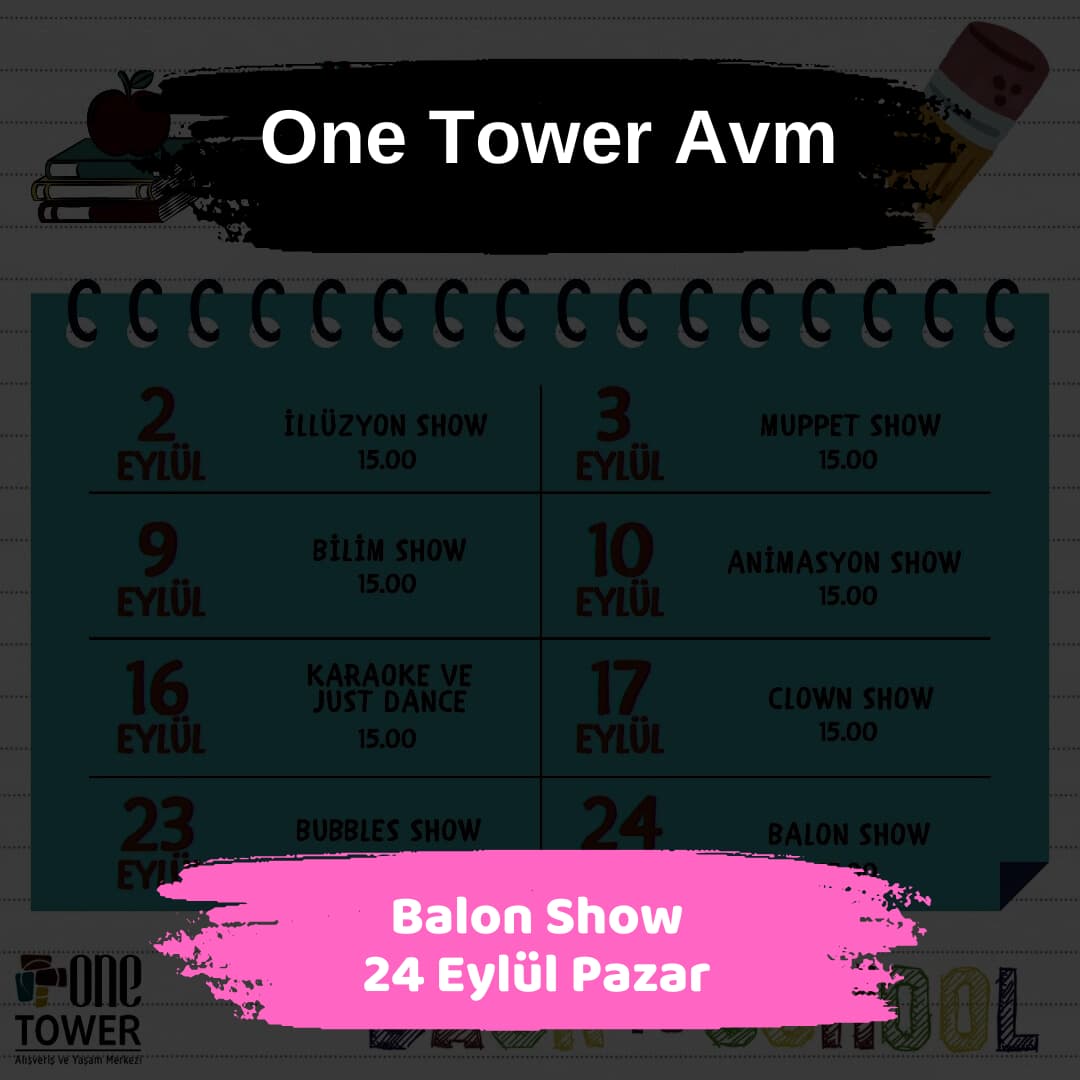 one tower avm 24 eylul Balon Show