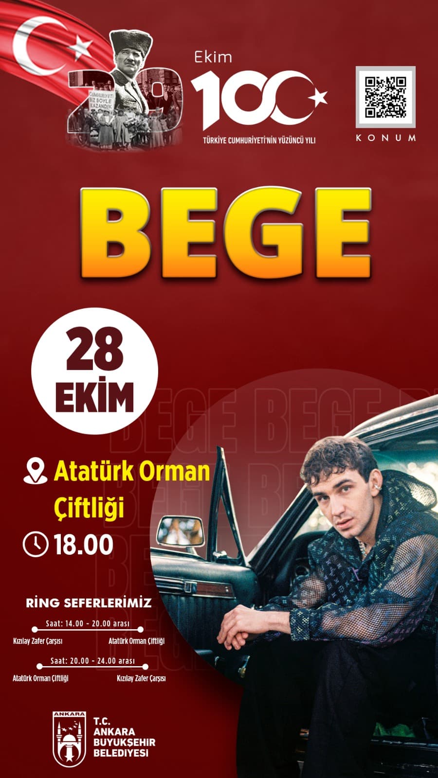 ankara buyuksehir belediyesi ucretsiz konser bege konseri 28 ekim