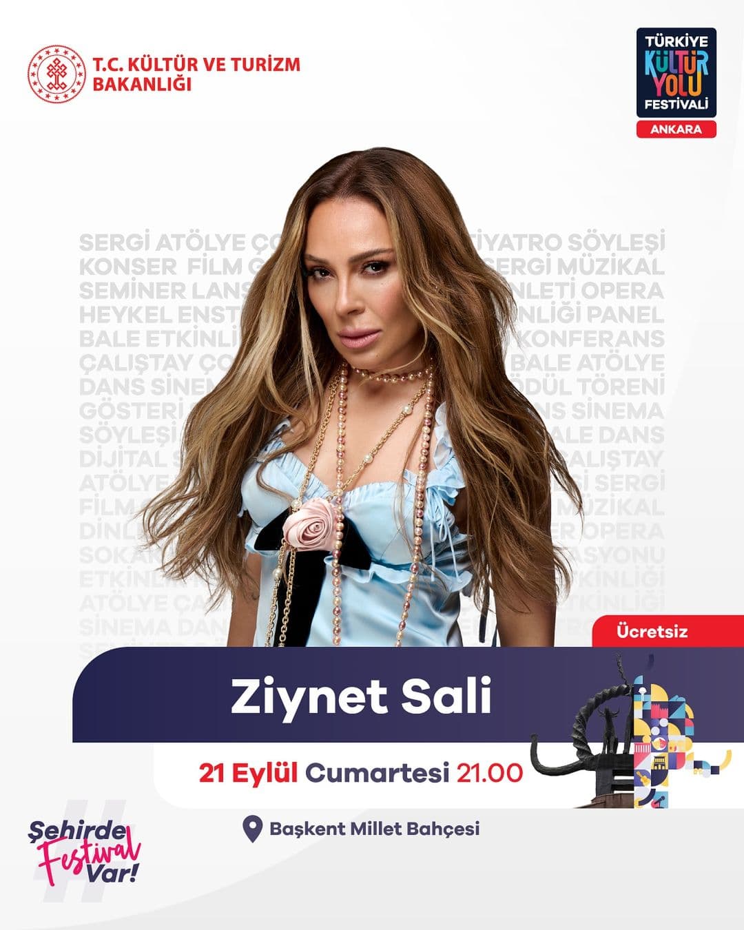 ankara kultur yolu ucretsiz konser 21 eylul ziynet sali