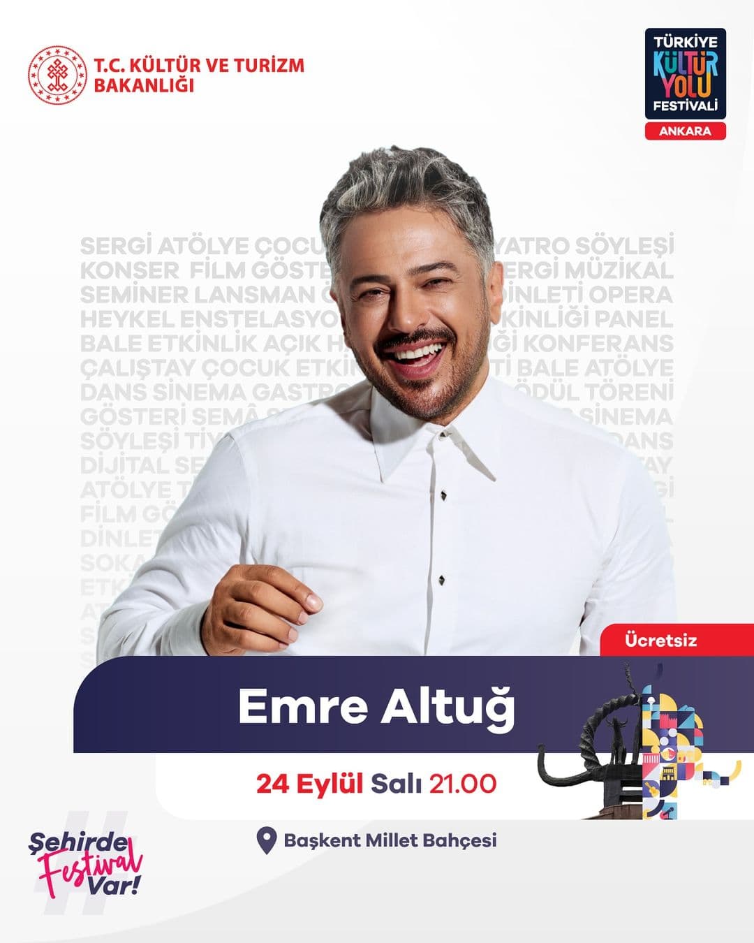 ankara kultur yolu ucretsiz konser 24 eylul emre altug
