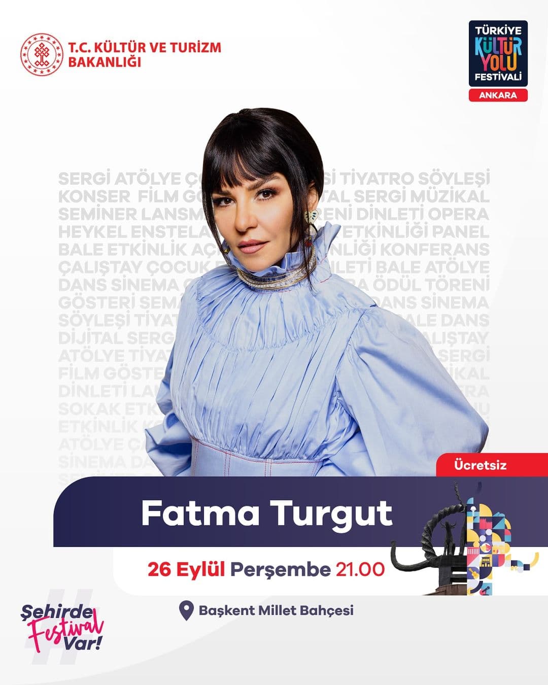 ankara kultur yolu ucretsiz konser 26 eylul fatma turgut
