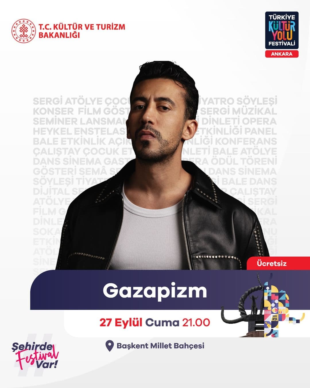 ankara kultur yolu ucretsiz konser 27 eylul gazapizm