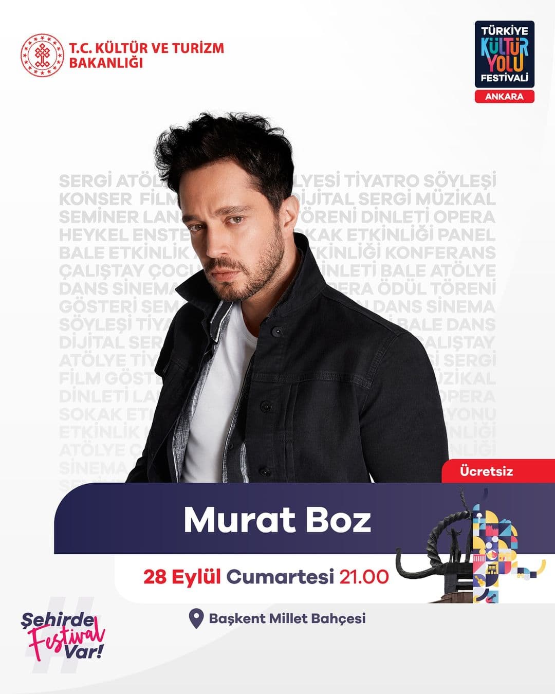 ankara kultur yolu ucretsiz konser 28 eylul murat boz