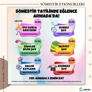 Armada AVM Ücretsiz Ara Tatil Etkinlikleri - Ankara Çocuk 1 armada avm