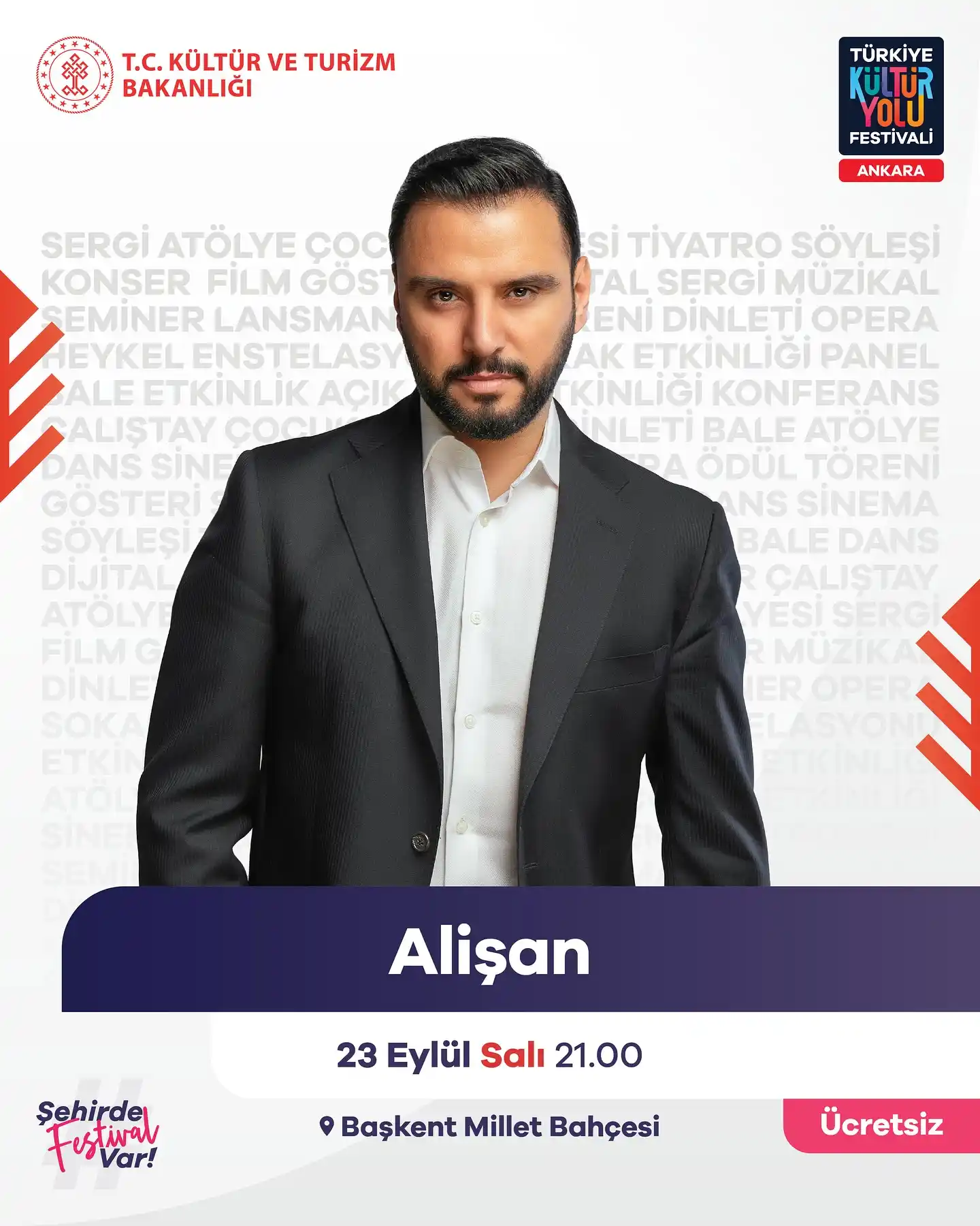 ucretsiz alisan konseri 23 eylul millet bahcesi