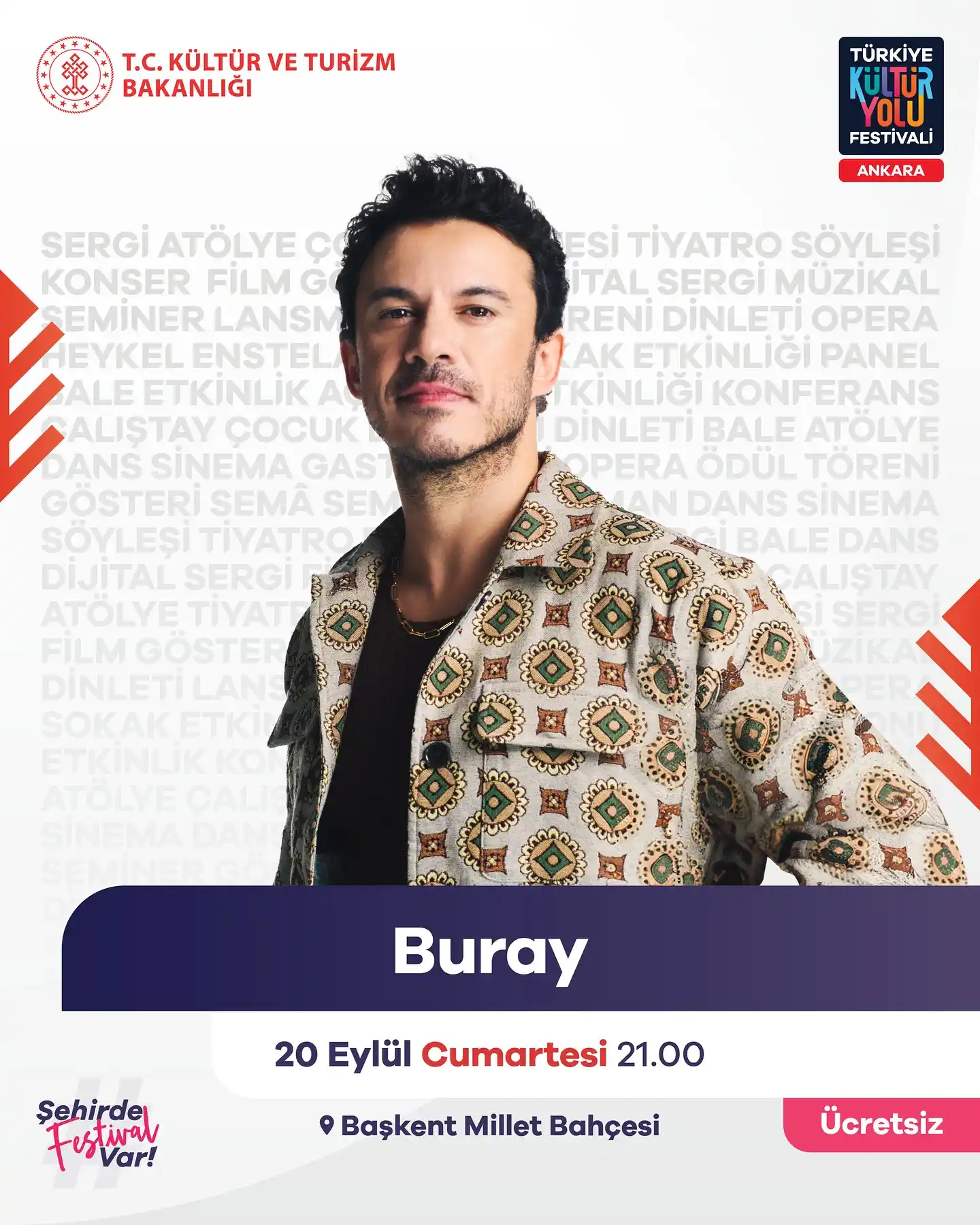 ucretsiz buray konseri 20 eylul millet bahcesi