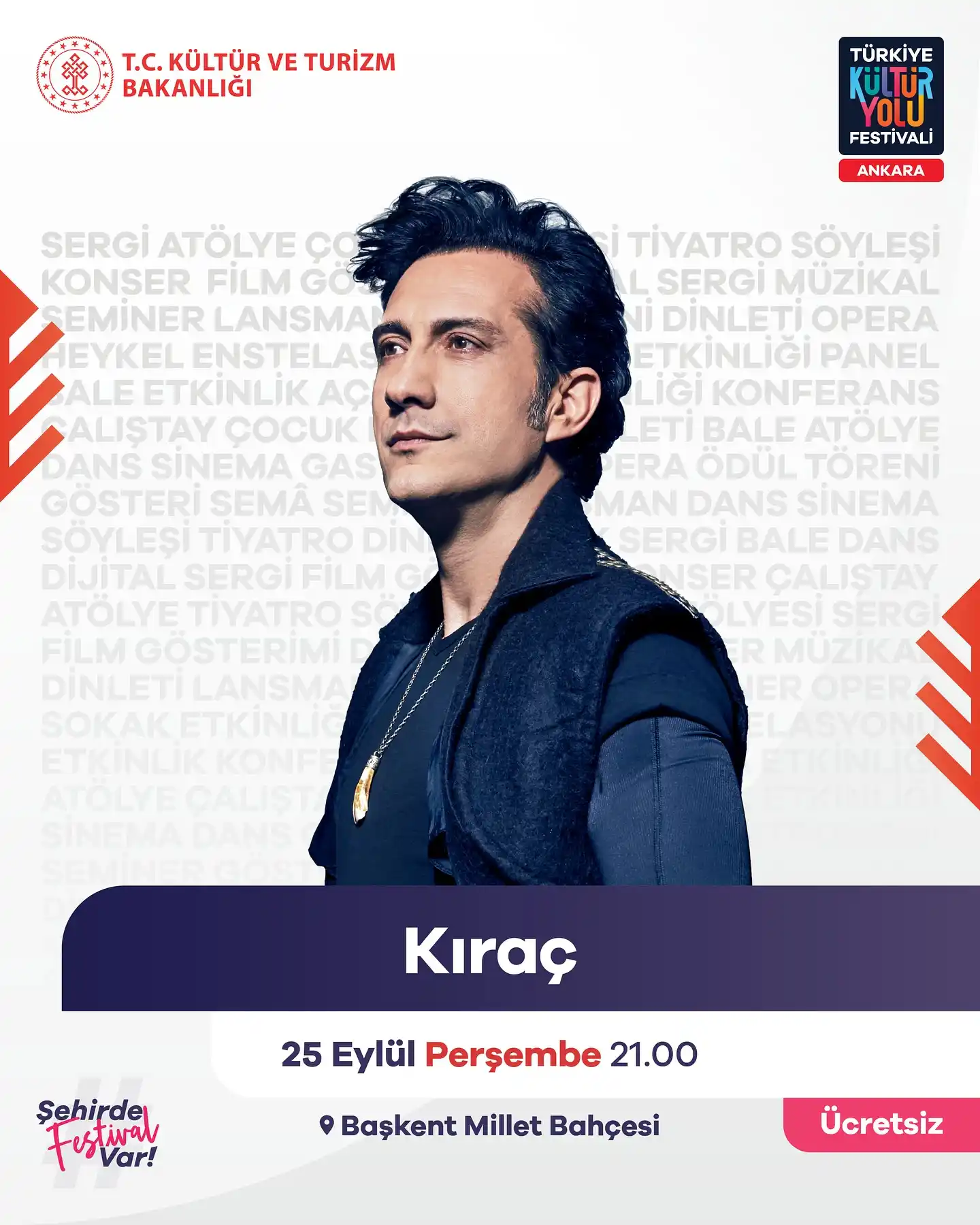 ucretsiz kirac konseri 25 eylul