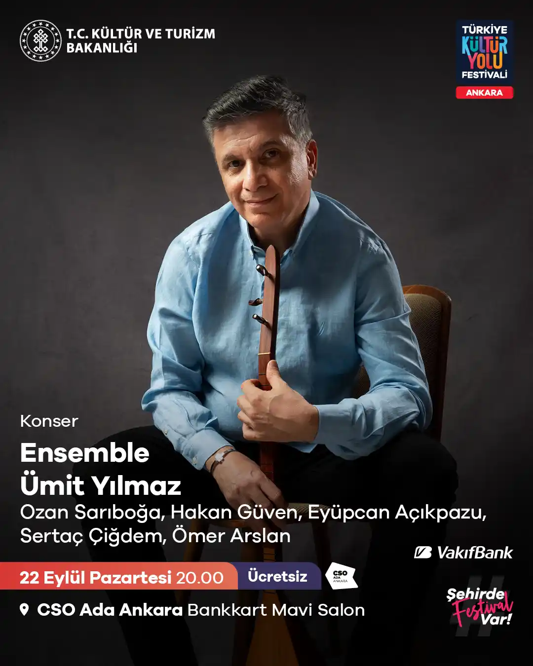 ucretsiz konser ensemble umit uilmaz 22 eylul