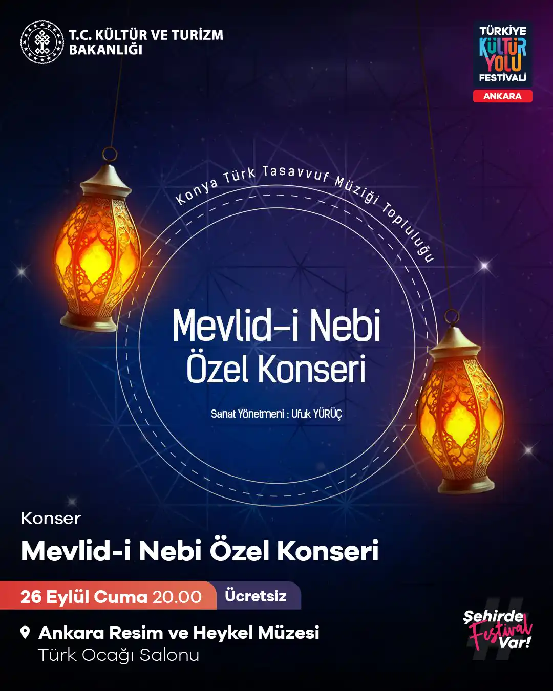 ucretsiz konser mevlid i nebi ozel konseri 26 eylul