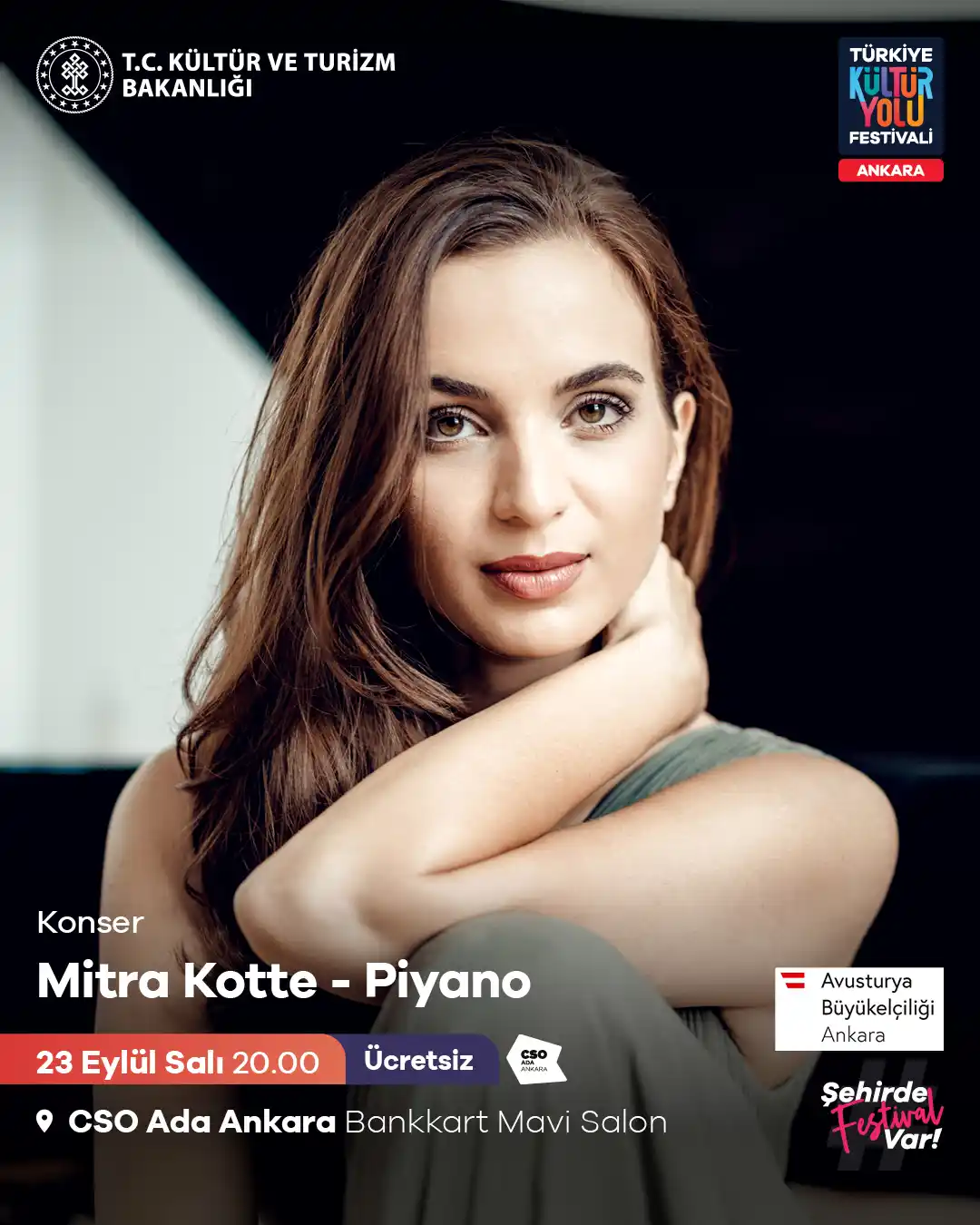ucretsiz konser mitra kotte piyano 23 eylul